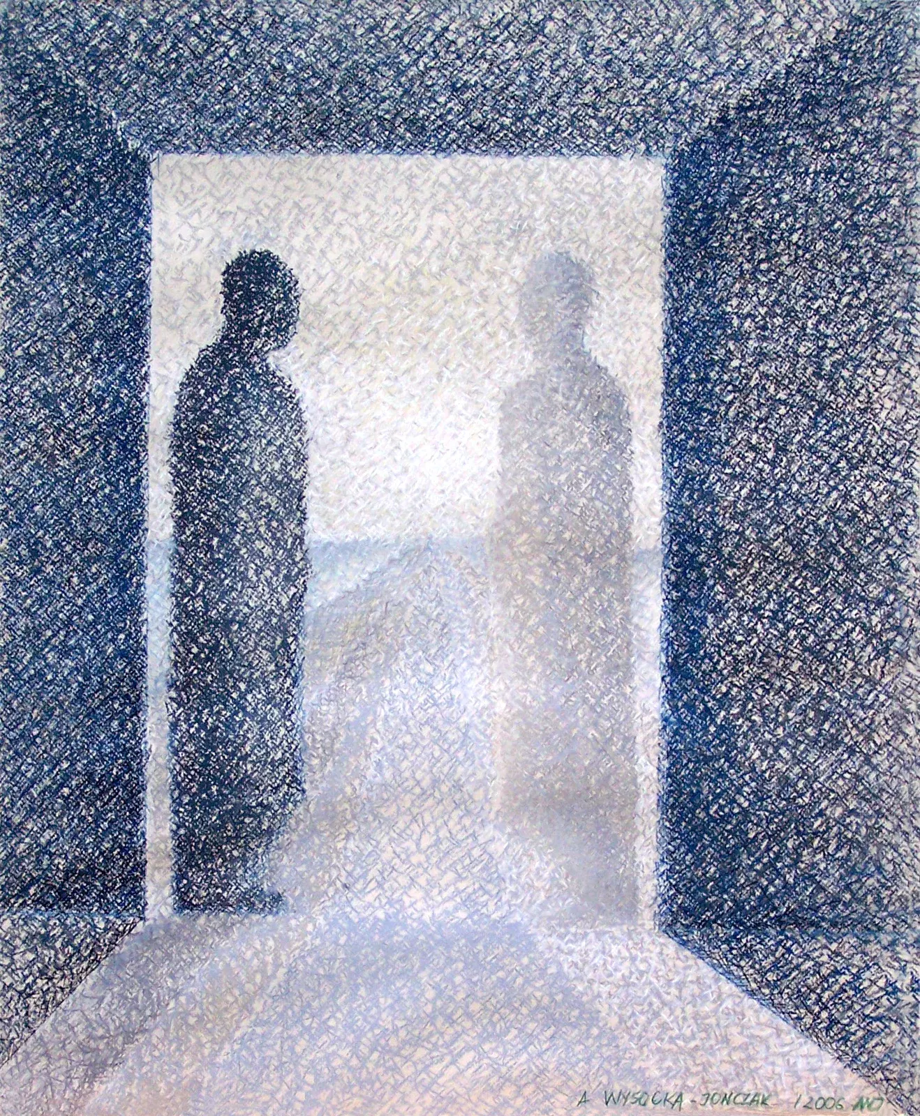 «Zatrzymane w Pamięci — Droga» (2006), pastello — opera di Antonina Wysocka-Jonczak