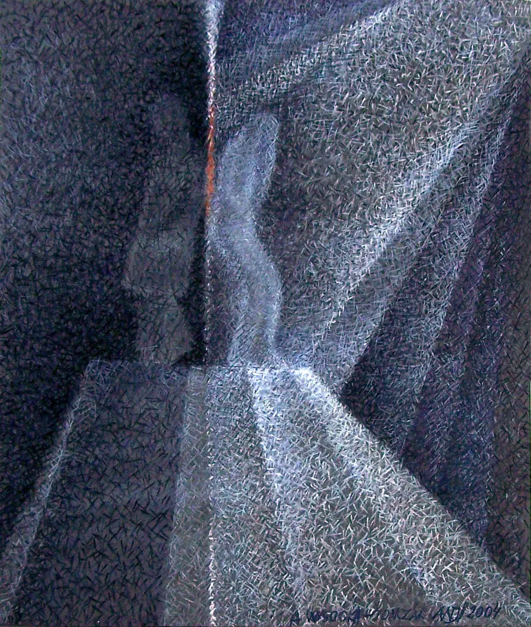 «Zatrzymane w Pamięci — Rozpacz» (2004), pastello — opera di Antonina Wysocka-Jonczak