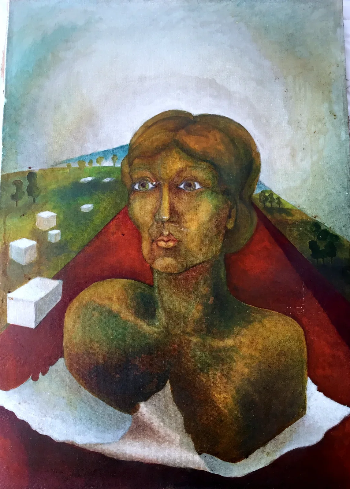«Kobieta II» (1978), tela — opera di Antonina Wysocka-Jonczak