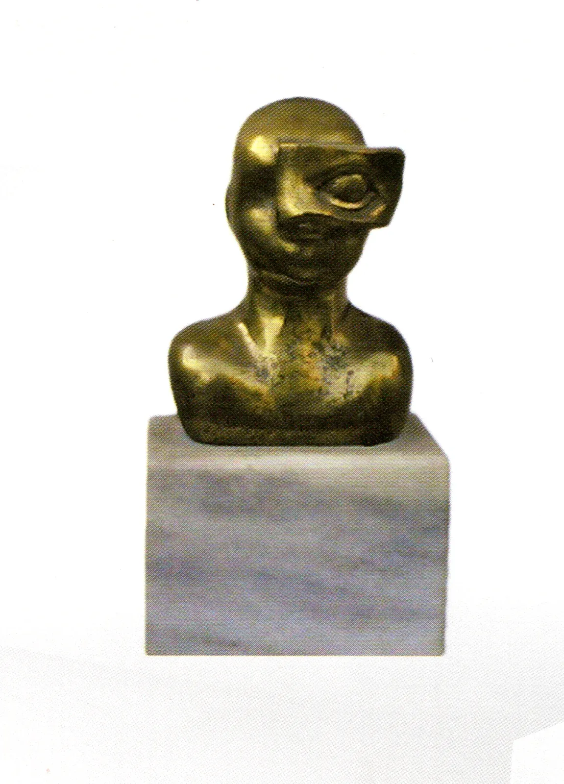 «Subiektywny» (1980), bronzo — opera di Antonina Wysocka-Jonczak