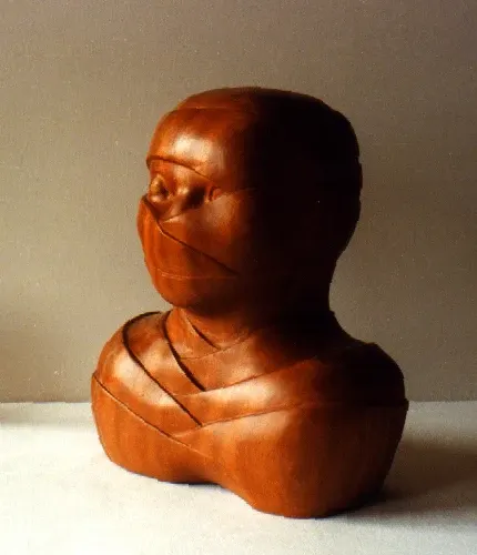 «Subiektywny I» (1980), legno — opera di Antonina Wysocka-Jonczak